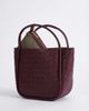 FURNIQ UK FURNIQ UK Portland Woven Leather Top Handle Bag - 3