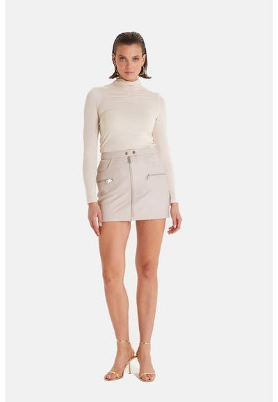FURNIQ UK FURNIQ UK Women's Leather Fashion Skirt