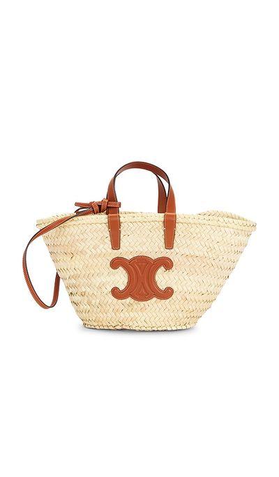 FWRD Renew FWRD Renew Celine Raffia Triomphe Panier Bucket Bag