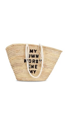 FWRD Renew FWRD Renew Celine X David Kramer Raffia Panier Tote Bag