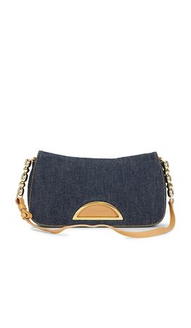FWRD Renew FWRD Renew Dior Denim Maris Pearl Shoulder Bag