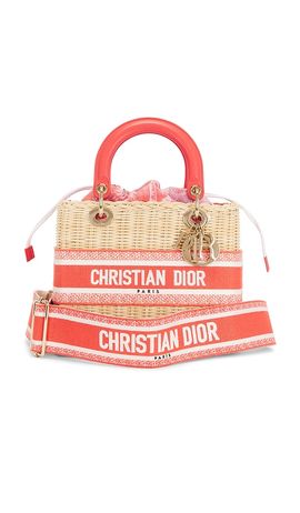 FWRD Renew FWRD Renew Dior Wicker Lady Dior Handbag