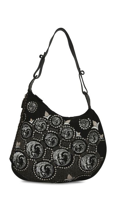 FWRD Renew FWRD Renew Fendi Embroidered Oyster Shoulder Bag