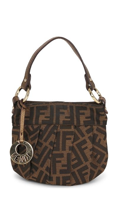 FWRD Renew FWRD Renew Fendi Zucca Mini Chef Shoulder Bag
