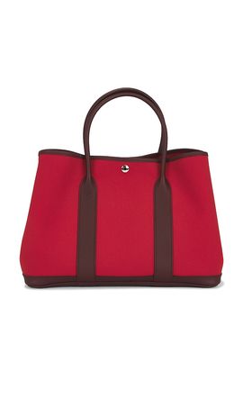 FWRD Renew FWRD Renew Hermes Toile & Leather Garden Party 36 Tote Bag