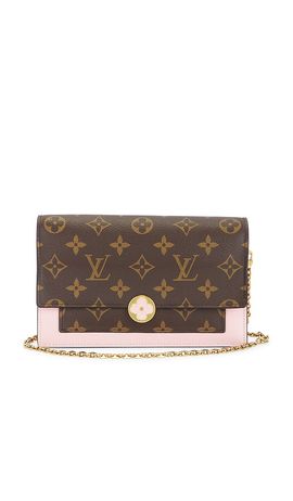 FWRD Renew FWRD Renew Louis Vuitton Monogram Flore Wallet On Chain