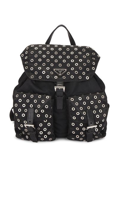 FWRD Renew FWRD Renew Prada Grommet Embellished Tessuto Backpack