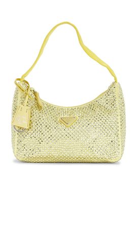 FWRD Renew FWRD Renew Prada Satin Crystal Mini Re-Edition 2000 Shoulder Bag