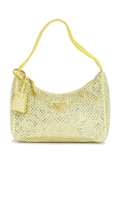 FWRD Renew FWRD Renew Prada Satin Crystal Mini Re-Edition 2000 Shoulder Bag