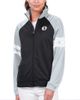 G-III 4HER BY CARL BANKS Women's G-III 4Her by Carl Banks Black Brooklyn Nets Main Player Raglan Rhinestone Full-Zip Track Jacket  - 1