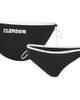 G-III 4HER BY CARL BANKS Women's G-III 4Her by Carl Banks Black Clemson Tigers Perfect Match Bikini Bottom  - 1