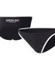 G-III 4HER BY CARL BANKS Women's G-III 4Her by Carl Banks Black Green Bay Packers Play Action Bikini Bottom  - 1