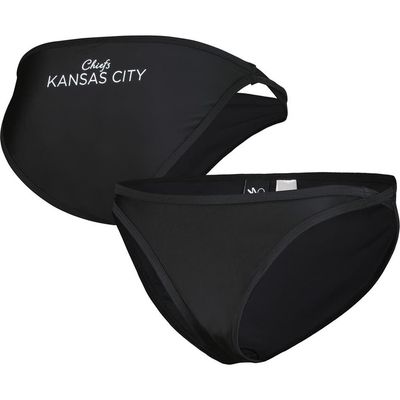 G-III 4HER BY CARL BANKS Women's G-III 4Her by Carl Banks Black Kansas City Chiefs Hall of Fame Bikini Bottom 