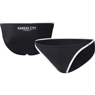 G-III 4HER BY CARL BANKS Women's G-III 4Her by Carl Banks Black Kansas City Chiefs Play Action Bikini Bottom 