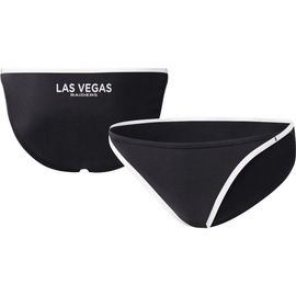G-III 4HER BY CARL BANKS Women's G-III 4Her by Carl Banks Black Las Vegas Raiders Play Action Bikini Bottom 
