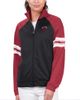 G-III 4HER BY CARL BANKS Women's G-III 4Her by Carl Banks Black Miami Heat Main Player Raglan Rhinestone Full-Zip Track Jacket  - 1