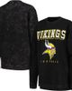 G-III 4HER BY CARL BANKS Women's G-III 4Her by Carl Banks Black Minnesota Vikings Comfy Cord Pullover Sweatshirt  - 1
