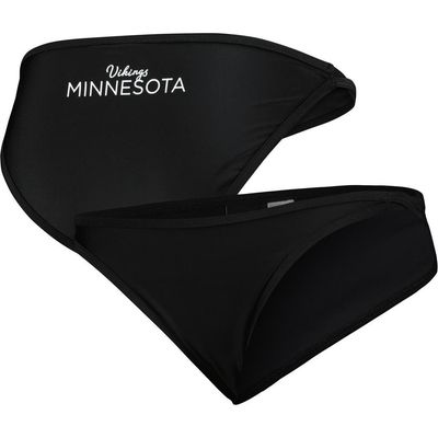 G-III 4HER BY CARL BANKS Women's G-III 4Her by Carl Banks Black Minnesota Vikings Hall of Fame Bikini Bottom 