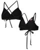 G-III 4HER BY CARL BANKS Women's G-III 4Her by Carl Banks Black San Francisco 49ers Hall of Fame Bikini Top  - 1