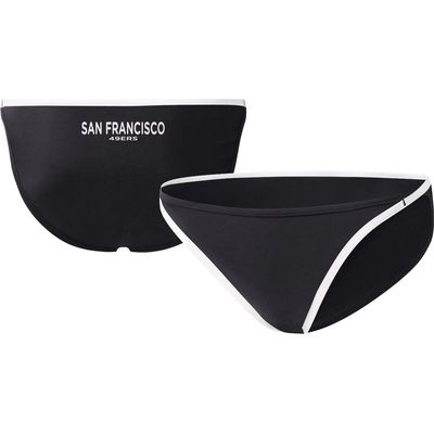 G-III 4HER BY CARL BANKS Women's G-III 4Her by Carl Banks Black San Francisco 49ers Play Action Bikini Bottom 
