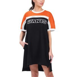 G-III 4HER BY CARL BANKS Women's G-III 4Her by Carl Banks Black/Orange San Francisco Giants Circus Catch Sneaker Dress 
