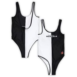 G-III 4HER BY CARL BANKS Women's G-III 4Her by Carl Banks Black/White Cincinnati Bengals Last Stand One-Piece Swimsuit 