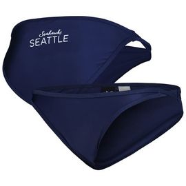 G-III 4HER BY CARL BANKS Women's G-III 4Her by Carl Banks College Navy Seattle Seahawks Hall of Fame Bikini Bottom 