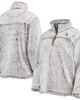 G-III 4HER BY CARL BANKS Women's G-III 4Her by Carl Banks Gray Seattle Kraken Sherpa Quarter-Zip Jacket  - 1