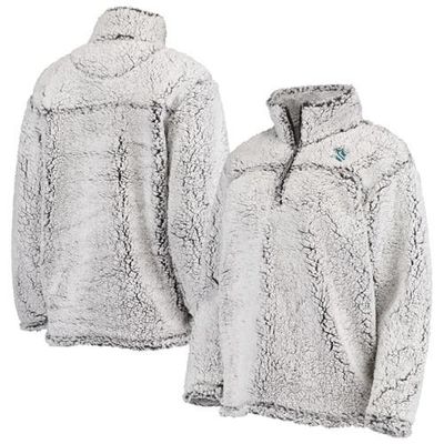 G-III 4HER BY CARL BANKS Women's G-III 4Her by Carl Banks Gray Seattle Kraken Sherpa Quarter-Zip Jacket 