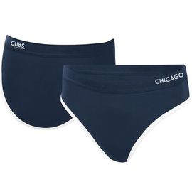 G-III 4HER BY CARL BANKS Women's G-III 4Her by Carl Banks Navy Chicago Cubs Southpaw Bikini Bottom 