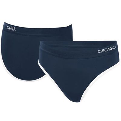G-III 4HER BY CARL BANKS Women's G-III 4Her by Carl Banks Navy Chicago Cubs Southpaw Bikini Bottom 
