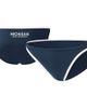 G-III 4HER BY CARL BANKS Women's G-III 4Her by Carl Banks Navy Michigan Wolverines Play Action Bikini Bottoms  - 1
