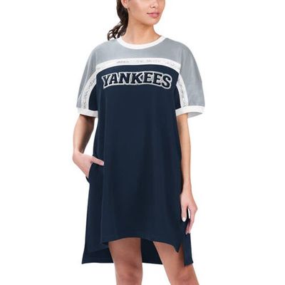 G-III 4HER BY CARL BANKS Women's G-III 4Her by Carl Banks Navy/Gray New York Yankees Circus Catch Sneaker Dress 