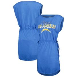 G-III 4HER BY CARL BANKS Women's G-III 4Her by Carl Banks Powder Blue Los Angeles Chargers G.O.A.T. Swimsuit Cover-Up 