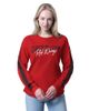 G-III 4HER BY CARL BANKS Women's G-III 4Her by Carl Banks Red Detroit Red Wings Advantage Thermal Long-Sleeve Tri-Blend T-Shirt  - 1
