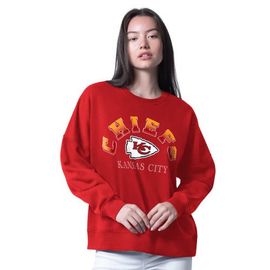 G-III 4HER BY CARL BANKS Women's G-III 4Her by Carl Banks Red Kansas City Chiefs Oversized Feud Sweatshirt 