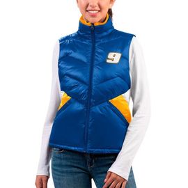 G-III 4HER BY CARL BANKS Women's G-III 4Her by Carl Banks Royal Chase Elliott Versatile Full-Zip Puffer Vest 