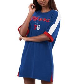 G-III 4HER BY CARL BANKS Women's G-III 4Her by Carl Banks Royal Philadelphia 76ers Flag Sneaker Dress 