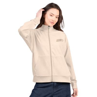 G-III 4HER BY CARL BANKS Women's G-III 4Her by Carl Banks Tan Seattle Seahawks Rookie Full-Zip Hoodie 