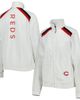 G-III 4HER BY CARL BANKS Women's G-III 4Her by Carl Banks White Cincinnati Reds Red Flag Full-Zip Track Jacket  - 1