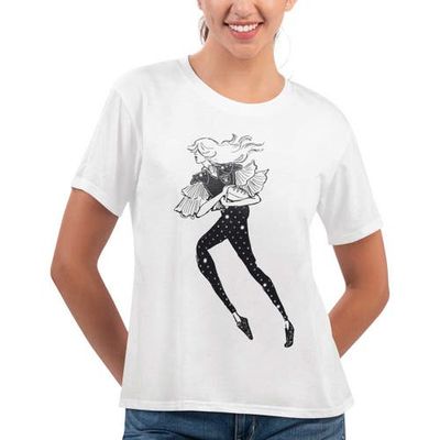 G-III 4HER BY CARL BANKS Women's G-III 4Her by Carl Banks White Las Vegas Raiders Play The Ball T-Shirt 