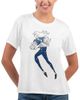 G-III 4HER BY CARL BANKS Women's G-III 4Her by Carl Banks White Los Angeles Rams Play The Ball T-Shirt  - 1