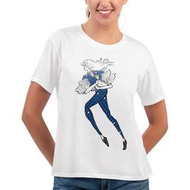 G-III 4HER BY CARL BANKS Women's G-III 4Her by Carl Banks White Los Angeles Rams Play The Ball T-Shirt 