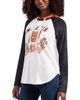G-III 4HER BY CARL BANKS Women's G-III 4Her by Carl Banks White Martin Truex Jr MVP Raglan Hooded Long Sleeve T-Shirt  - 1