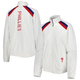 G-III 4HER BY CARL BANKS Women's G-III 4Her by Carl Banks White Philadelphia Phillies Red Flag Full-Zip Track Jacket 