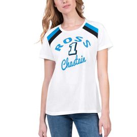 G-III 4HER BY CARL BANKS Women's G-III 4Her by Carl Banks White Ross Chastain Score T-Shirt 