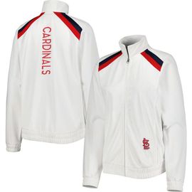 G-III 4HER BY CARL BANKS Women's G-III 4Her by Carl Banks White St. Louis Cardinals Red Flag Full-Zip Track Jacket 