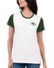 G-III 4HER BY CARL BANKS Women's G-III 4Her by Carl Banks White/Green Green Bay Packers Fashion Illustration T-Shirt  - 1