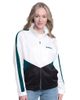 G-III 4HER BY CARL BANKS Women's G-III 4Her by Carl Banks White/Midnight Green Philadelphia Eagles Rally Rhinestone Full-Zip Track Jacket  - 1