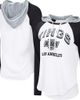 G-III 4HER BY CARL BANKS Women's G-III 4Her by Carl Banks White Los Angeles Kings VIP Raglan Long Sleeve Hoodie T-Shirt  - 1
